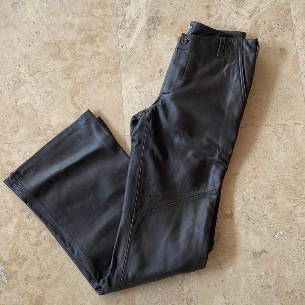 GAP Chocolate Brown Leather Pants